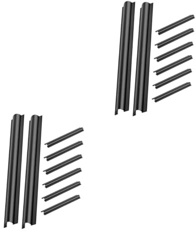 Angoily 2 Sätze Kabelmanagement-clip Auto Kabelhalter Selbstklebender Kabelclip Auto Kabelclip Kabelorganisatoren Drahtseilhalter Kabelklemmen Für Die Automontage Pvc Black 8 Stück * 2