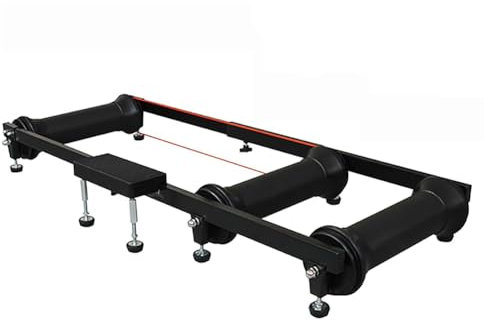 VDLLQYN, Cykeltränare for inomhusträning med fotstöd, justerbar inomhus fitness cykling parabolrulle ，Cykeltränare(Black)