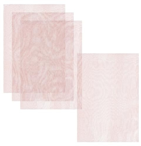 NBEADS 4 Stk. 32x22cm Messing Mesh Screen Sheets, Unplattierter Messingdraht Metallgitter Blatt für Air Vent Mesh Hole Blocking Erdung Dense Filter Fenster Schutz