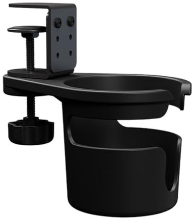 11,2×9,2×8,9 Cm ABS Abrazadera para portavasos de escritorio Puertas Vaso Accesorio Oficina Puertas Taza con Gancho Destacatable Clip De Soporte De Vidrio Anti-Caída Lado