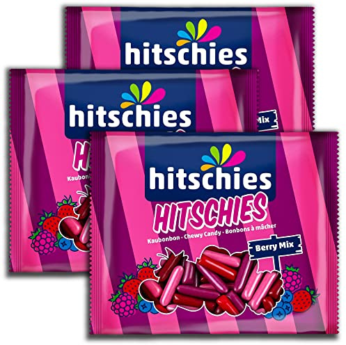 3 er Pack hitschies Hitschies Berry Mix 3 x 210g Kau Bonbons
