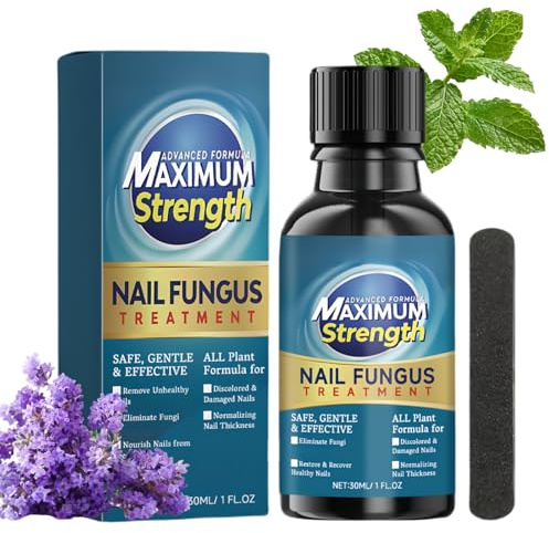 Nail Fungal Treatment for Toenail with File,Fungal Nail Treatment for Toenails Extra Strong,Antifungal Nail Treatment,Toe Nail Fungus Treatment,Toe and Finger Nail Solution,Natural ingredients