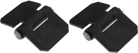 Charnière de Porte en Métal Renforcée 2 Pièces pour Porte | Noir, Axe Amovible, Installation et Retrait Faciles, Accessoires de Remorque, Design Épaissi