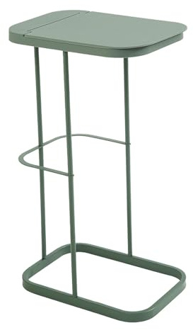 FytStycale Sostenedor de Bolsas de Basura Organizador de Residuos con Tapa Odor Control Soporte Portátil Hierro Reforzado Base Antideslizante Adecuado para Jardí, Verde, Individual