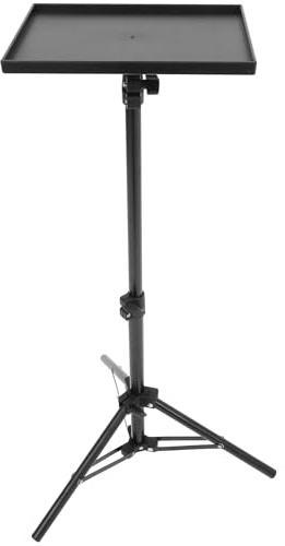 Ipetboom Soporte para Proyector Trípode Ajustable de 1 Metro con Bandeja Antideslizante Estructura de ABS y Hierro Soporte Multifuncional para Suelo Mesa y Cama