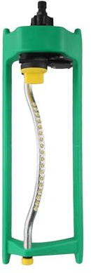 Arroseur de pelouse oscillant avec 18 jets, plage de pulvérisation réglable de 8 à 15 pour m, pour arrosage et irrigation de jardin, compatible avec les raccords de tuyau standard