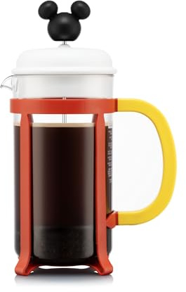 Bodum JAVA - Cafetera de prensa francesa, 8 tazas, Disney-Mickey