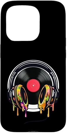 Casque Vinyle DJ Desk Club Music Coque pour iPhone 15 Pro