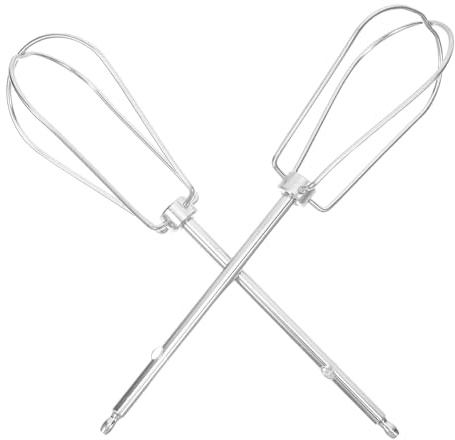 PAMINGONO 2pcs Stainless Steel Hand Mixer Whisk Attachments for Baking and Daily Use, Easy Cleaning Egg Whisk Replacement with Wide Application