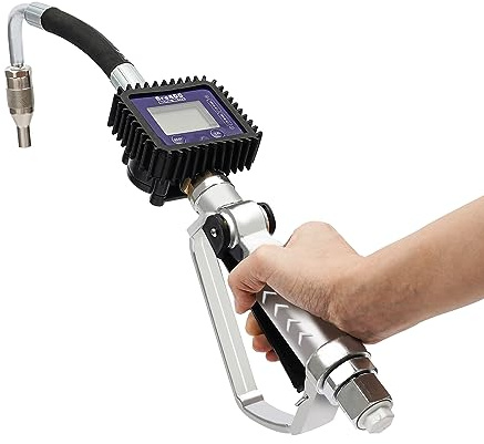 Heavy Duty Air Operated Oil Transfer Pump Digital Petrol Motor Oil Fluid Dispenser Pump Control Valve Meter Nozzle (US Stock)