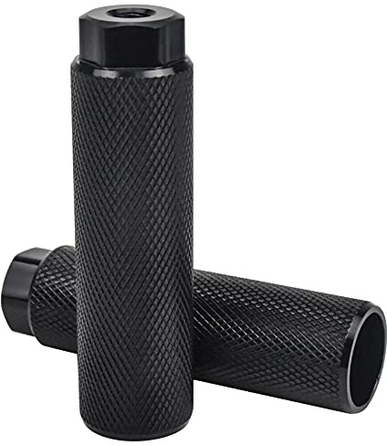 NiceLand Universelle Fahrrad-Pegs, 2 Stück, Aluminiumlegierung, für BMX, Mountainbike, Radfahren, Hinterrad-Stunt-Pegs, Schwarz