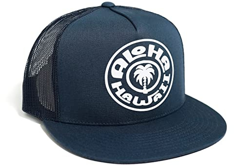DEPARTED Herren Mesh Trucker Hat mit Print/Motiv - Snapback Cap - No. 214, Coastal Navy
