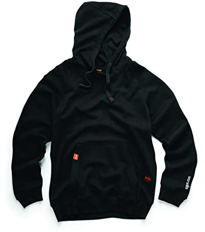 Scruffs Mens Eco Worker Hoodie, Black, 3XL UK