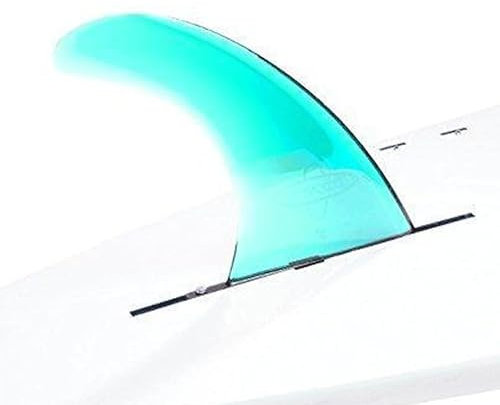 DORSAL Signature Surf SUP Single Center Fin for Longboard Surfboard 7 Inch sea Green