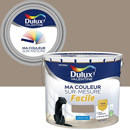 Ma Couleur Sur-mesure par Dulux Valentine – Peinture Intérieure Murs, Plafonds, Boiseries - Facile à appliquer - Mat Terre d'Argile COY2021 10 L