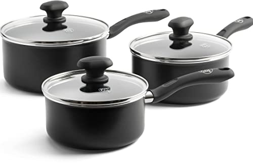 GreenChef Diamond Set de Casseroles Céramique 16/18/20 cm | Revêtement antiadhésif en céramique sans PFAS, induction, passe au lave-vaisselle, passe au four jusqu'à 160 °C, 3 pièces