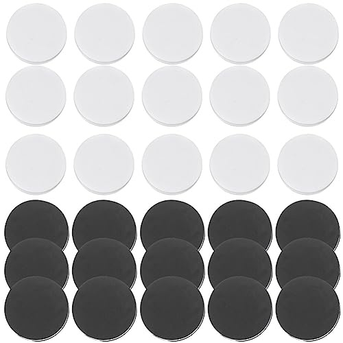 Toddmomy 30 Stück Backgammon-Steine Kunststoff-Ersatz-Dame-Brettspielsteine Für Dame-Backgammon-Spielzubehör