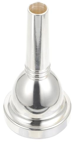 ABOOFAN Boquilla para Trombón de Color Plata Hecha de Material Metálico Resistente para Práctica de Trombón Escenario Músical Boca y Portátil