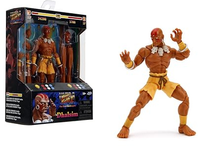 Jada Street Fighter 15,2 cm Dhalsim Actionfigur, Spielzeug für Kinder und Erwachsene