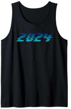 2024 Año Nuevo Arte Futuro Arte Futurista Mi Año Tecnología Camiseta sin Mangas