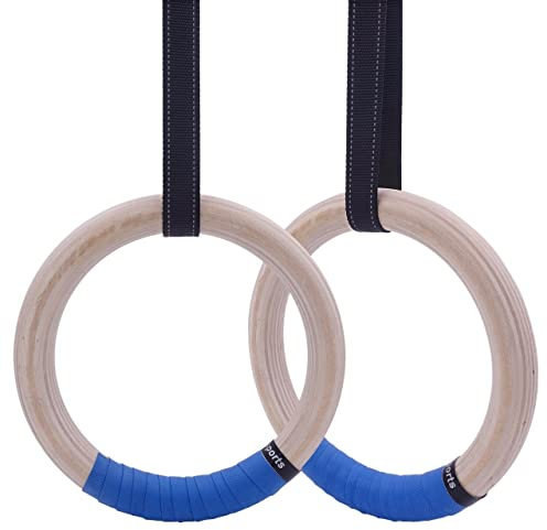 QAINKUN Turnringe Gymnastikringe 25/28mm mit verstellbaren Schnallen 1-5M Riemen for Fitness Home Gym Pull Up Dips Muscle Ups Training Ringe Turnen(for Adult-2M)