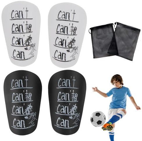 2 Paars Schienbeinschoner Fussball, Stoßfeste Anti-Kollisions Beinschützer 10 x 6 cm, Beinschutz für Erwachsene & Kinder, Can't Can Schienbeinschoner, Sports/Football Shin Pads