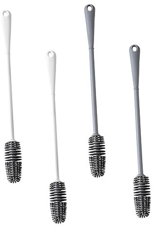 Anneome 8stücke Silikon Flaschenbürsten Mit Langem Griff Für Gründliche Reinigung Von Babyflaschen Sportflaschen Und Küchenutensilien Hygienisch Und Kratzfrei