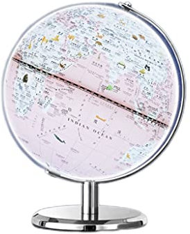 ZONABSQQ Globo terrestre Globo ， Decorazioni per la casa ， Regalo di Compleanno per Studenti delle scuole primarie ， Globo Luminoso Notturno ， Regalo educativo ， Rosa, Blu Bellezza e funzionalità