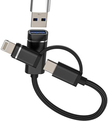 Adaptateur pour Lightning USB C vers USB(2 en 1)OTG 3.0 câble clé pour Apple iPhone 16 15 14 USB-A lecteur de carte macbook adaptateurs pour iPad appareil photo transfert de données connecteur type-c