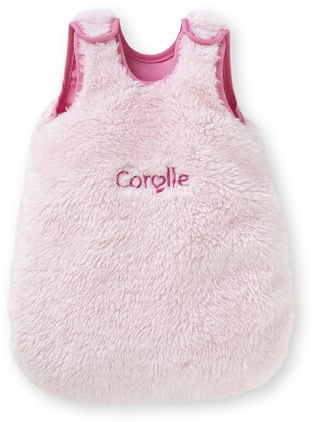 Corolle 9000111150 - Docktillbehör Rosa-fluffig Sovpåse - Passar 30 cm Dockor, Från 18 månader