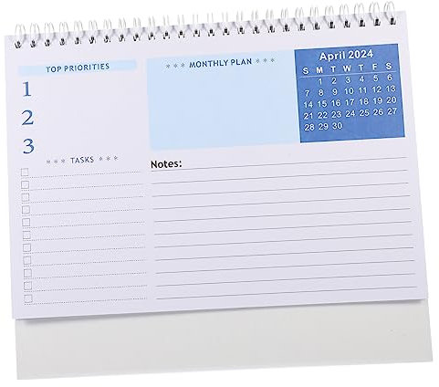 OFFSCH Eleganter 2024 Papier-standkalender Geburtstagsdekor Täglicher Gebrauch Mini-kalender Für Studenten
