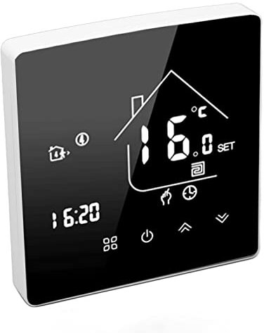 Smart Thermostat LCD Touch Screen Thermostat Programmable Temperature Controller for Boiler 95?240V Concealed Installation Anti Interference: T Smart ThermostatBoiler Heating