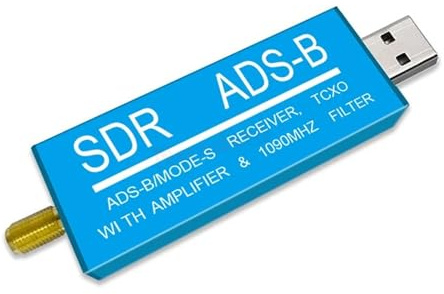 Receptor De TV USB SDR ADS-B Mode-S RTL2832U Amplificador De RF Incorporado Filtro De Paso De Banda De 1090 MHz Radio SDR Banda Sintonizador De TV Escáner Stick