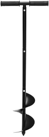 JKELPV Manual Seeder 6 Hand Drill Auger Post Hole Digger Manual Garden Hole Digging Bit for Planting Seeding tool