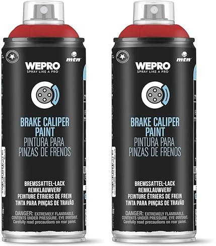 MTN PRO Pintura Pinzas de Freno Rojo 400ml (Paquete de 2)