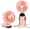 Handventilator, Tragbarer Mini Ventilator, 4000mAh Wiederaufladbar, Kleiner Taschenventilator Mit 6 Geschwindigkeitsstufen, 90° Faltbarer USB-Ventilator für Zuhause, Büro, Schule, Outdoor, Rosa