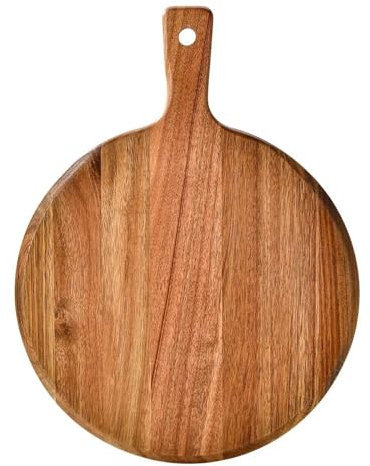 Tagliere per pizza in legno, teglia rotonda per pizza, pietra per pizza, tagliere, vassoio, utensili per la cottura di torte e altri utensili.