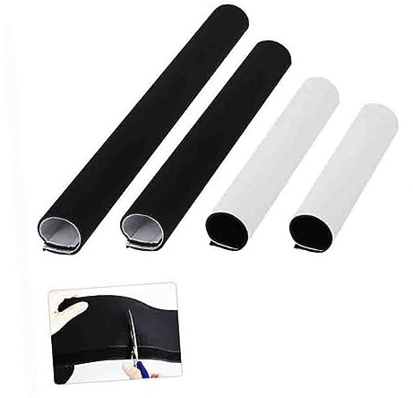 SHINEOFI 2pièces Organisateur Câbles Néoprène Protection Câble Flexible Housse Gestion pour TV Ordinateur Home Theater