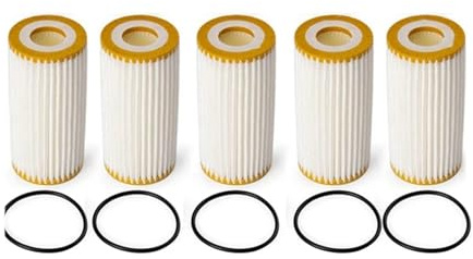 Élément de filtre à huile Lot de 5 filtres à huile 06L115562B pour Q7 4M 2Nd 2.0 40TFSI 45TFSI pour Quattro pièces
