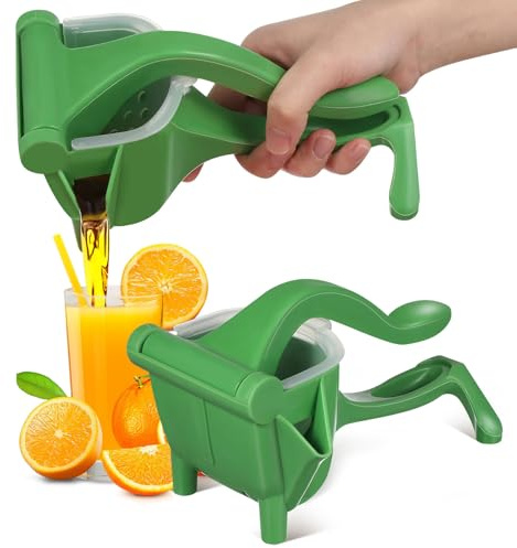POPETPOP 2 pièces Presse-agrumes Manuel Compact Vert Extracteur de Jus à Main pour Citrons et Oranges Facile à Utiliser et Polyvalent
