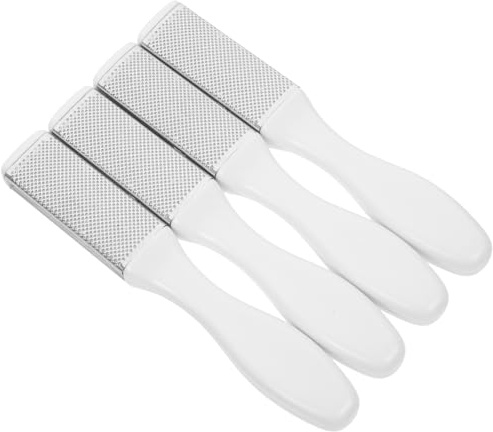 TEHAUX Raspa per Piedi 4 Pezzi per Calli e Pelle Morta, Rimozione Calli Lama in Acciaio Inox, Facile da Pulire e Riutilizzabile per Cura Piedi e Talloni