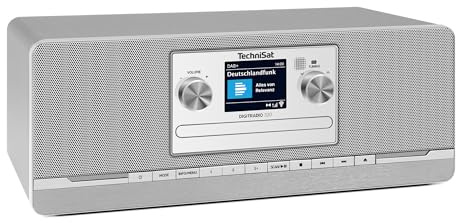 TechniSat DIGITRADIO 320 – Chaîne Hi-FI compacte stéréo (Dab+ & FM, Lecteur CD, Bluetooth, USB, 2×5 W RMS, écran Couleur TFT, réveil, minuterie, télécommande) Argente