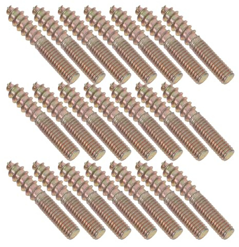 HOLIDYOYO Vis à Bois à Pointe Unique 4 X 25 Mm 50 Pcs Vis Autotaraudeuses pour Panneaux de Particules Fixation Menuiserie sans Pré-perçage pour Meubles et Bricolage Professionnel