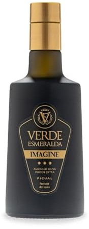 Aceite de Oliva Virgen Extra Imagine Picual 500 ml – AOVE de Jaén – Extracción en Frío – Sabor Intenso y Equilibrado - Verde Esmeralda - Miaove