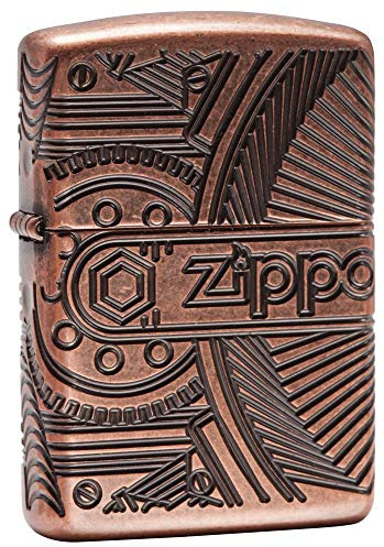Zippo - Mechero con diseño de “Music is my Life”, Verde Mate, Grabado láser, Recargable, Reutilizable, diseño Resistente al Viento, Caja de Regalo, Fabricado en Estados Unidos