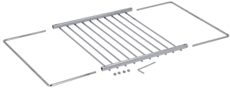 Rost Grillrost Ablage Backofenrost Ofenrost Backrost Gitter Gitterrost Grillgitter Ablagegitter 230-400x230mm ausziehbar UND erweiterbar durch 4 cm Zusatzgitter verchromt Backofen Herd Ofen Universal