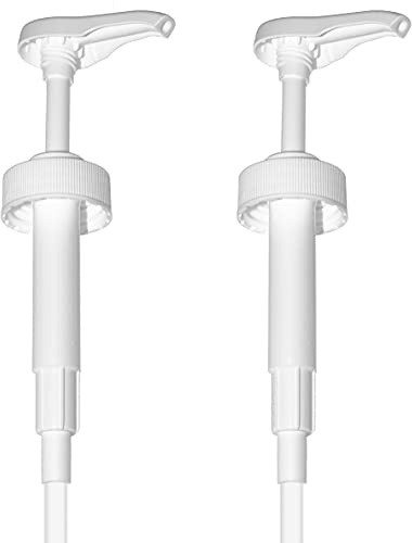 Gallon Pump Dispenser | for Plastic or Glass Bottles | Heavy-Duty Leak Proof for Commercial and Household Use | Pump for Gallon Jug | Non-BPA Plastic (Pack of 2)