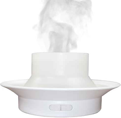 Cello Aroma Fan Base - Colour Changing, Oil Diffuser USB Base for Cello Porcelain Tealight Holder Dome, LED Light Base and Aromatherapy Diffuser. Ideal under Porcelain Candle Holder Shades.