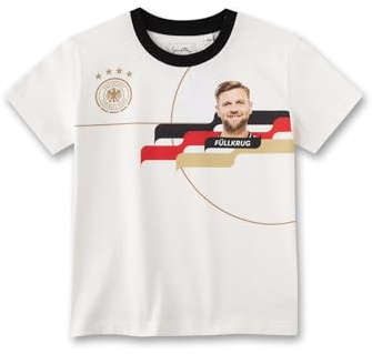 Sanetta DFB-fanshirt påfyllningsmässa off-white | Hög kvalitet och mysig bomullströja för flickor och pojkar. Barnkläder, Beige, 104