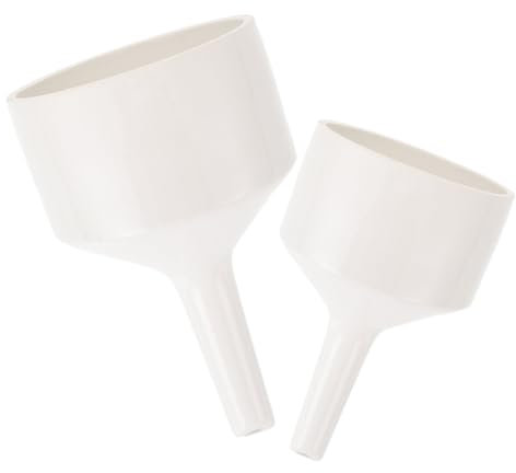 iplusmile 2piezas Embudo De Cerámica Buchner Para Laboratorio Para Filtración y Experimentos Científicos